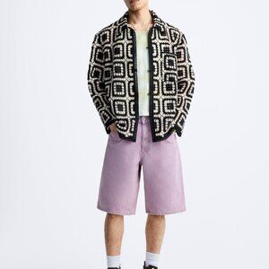 Zara Relaxed Fit Denim Shorts